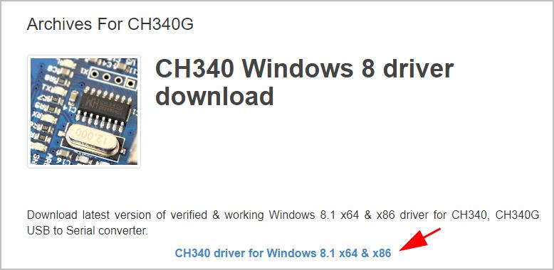 Ch340 driver win 10 download